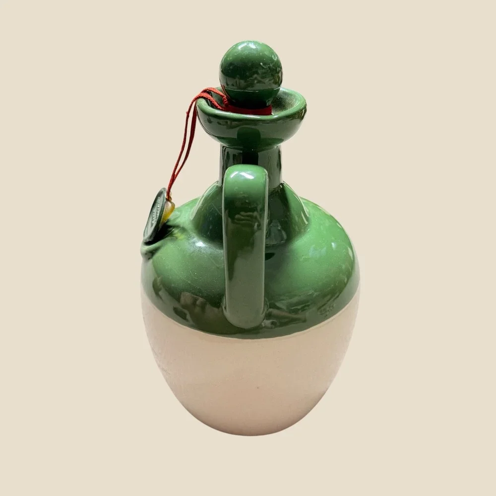 Vintage Bunratty Mead Ceramic Decanter Jug Pheasant Bird Green Stopper 7.5